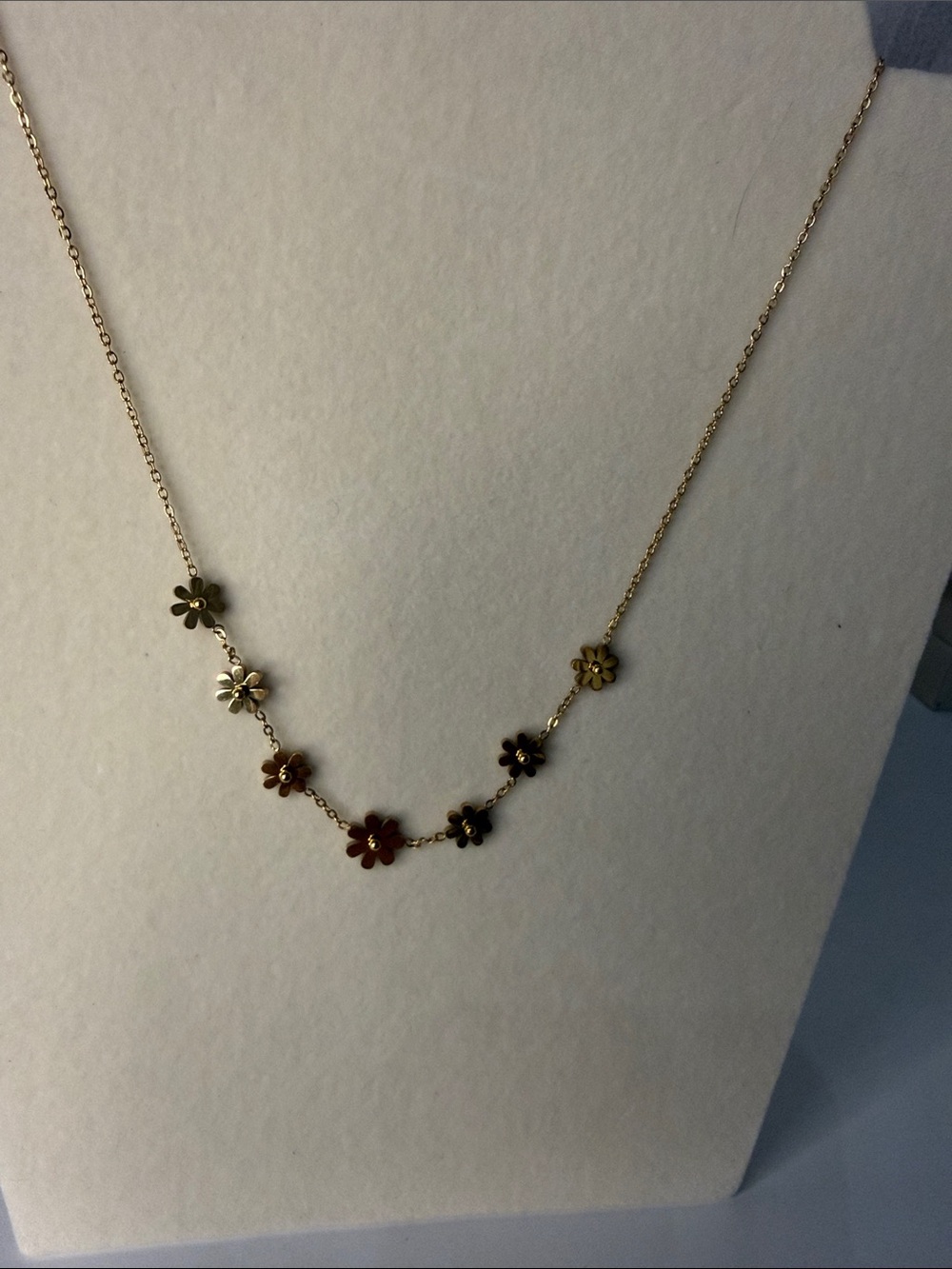 Triple Gold Filled Daisy Necklace